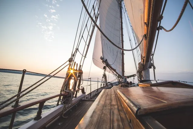 Sailboat at sunset